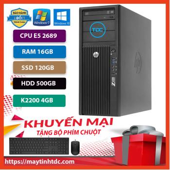 Máy Trạm HP Workstation Z420 CPU E5 2689 | Ram 16GB | SSD 120GB | HDD 500GB | Quadro K2200