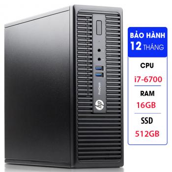 Case HP Prodesk 400G3 Core i7 6700/ RAM 16GB/ SSD 512GB - CH63