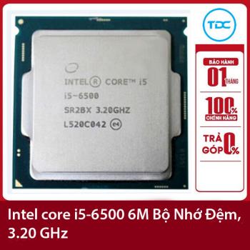 Bộ vi xử lý Intel CPU Core i5-6500 3.20GHz ,65w 4 lõi 4 luồng, 6MB Cache Socket Intel LGA 1151
